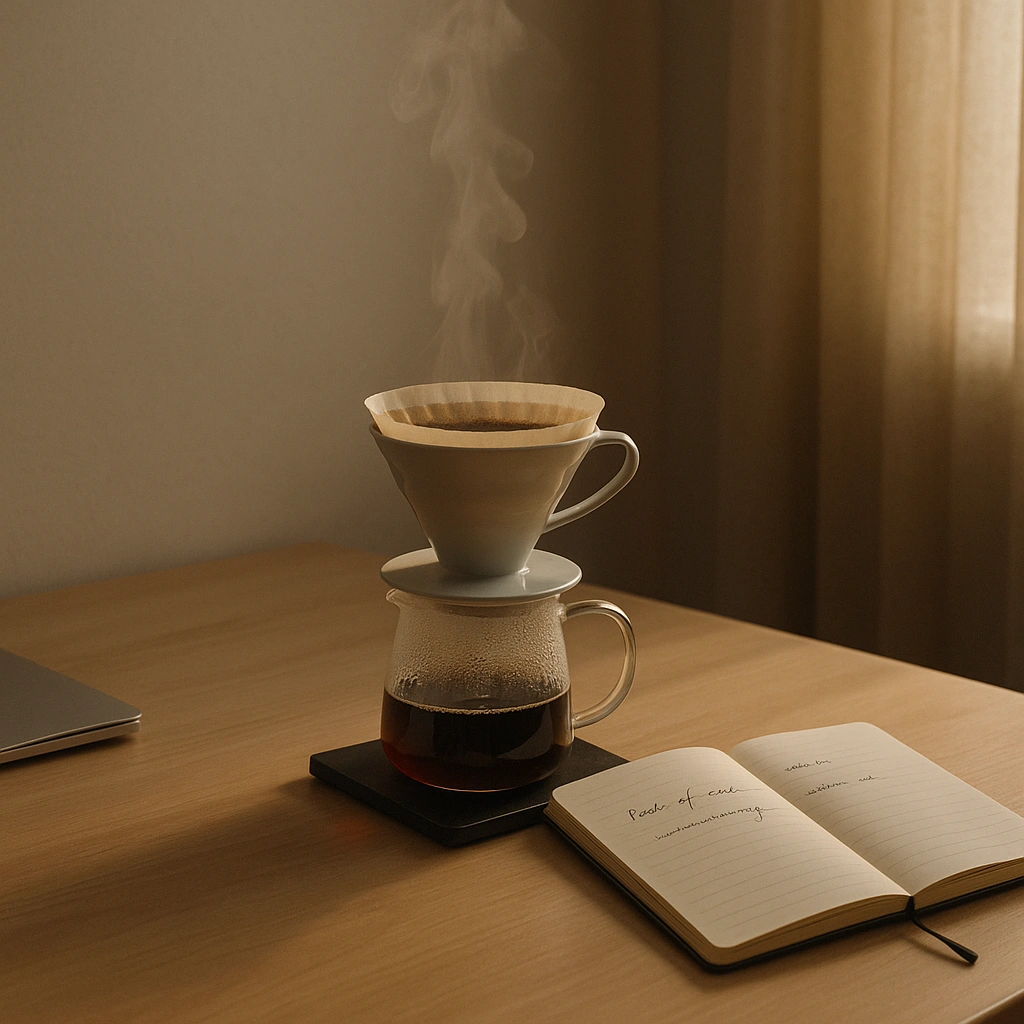 El ritual matutino del café como ancla de calma